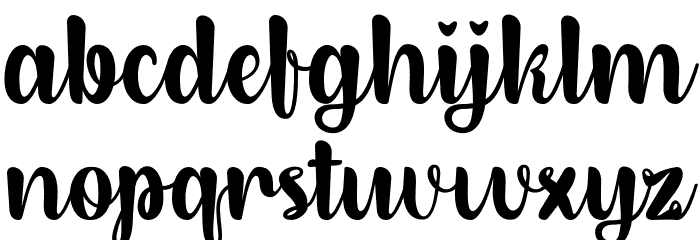 Dirly Belly Regular Font LOWERCASE