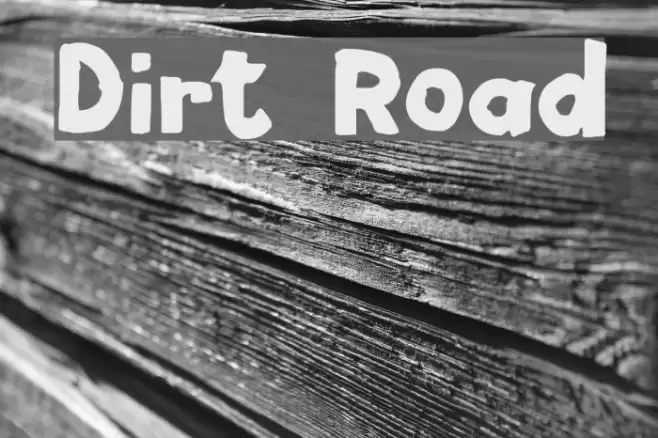 Dirt Road Font examples