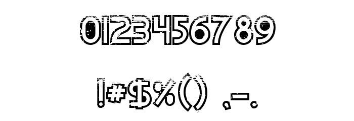 Dirt2 Echo Font OTHER CHARS