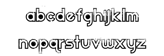 Dirt2 Echo Font LOWERCASE