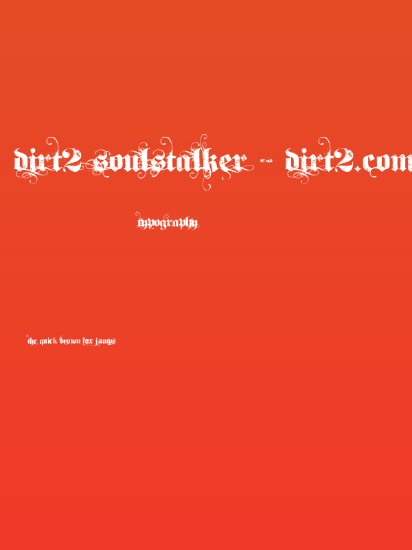 Dirt2 SoulStalker - Dirt2.com Poster