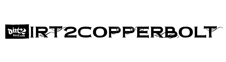 Dirt2Copperbolt  Free Fonts Download