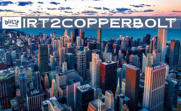 Dirt2Copperbolt Font examples