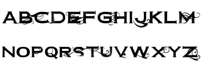 Dirt2Copperbolt Font LOWERCASE