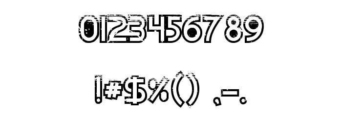 Dirt2Echo Font OTHER CHARS