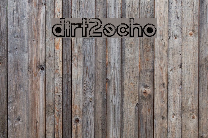 Dirt2Echo Font examples