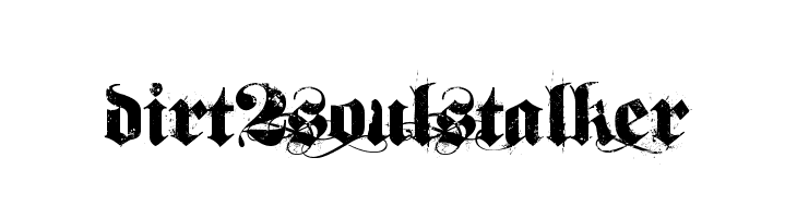 Dirt2SoulStalker Font
