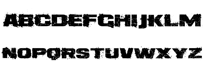 Dirtee Box Font LOWERCASE