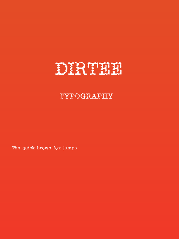 Dirtee Poster