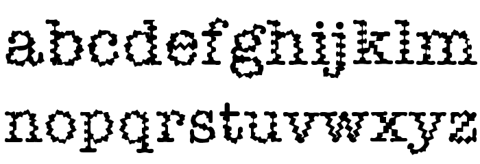 Dirtee Font LOWERCASE