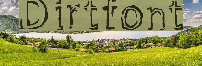 Dirtfont Fonte examples