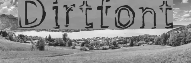 Dirtfont Font examples
