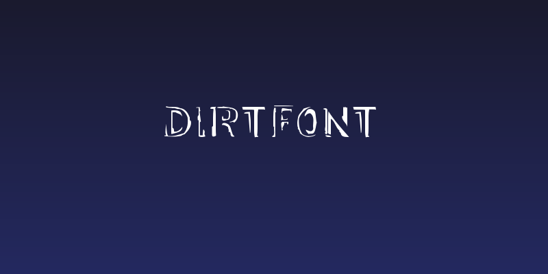 Dirtfont Social Header