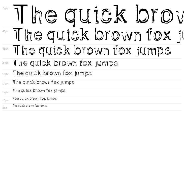 Dirtfont Waterfall