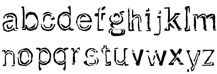 Dirtfont Fonte MINÚSCULAS