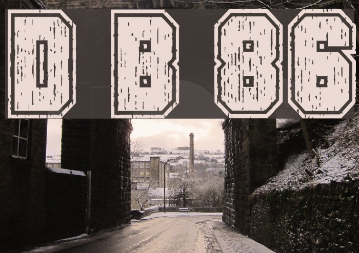 Dirty Bowl 86 Font examples