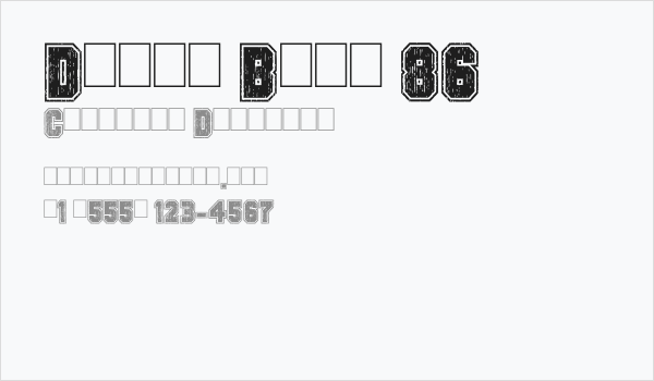 Dirty Bowl 86 Business Card