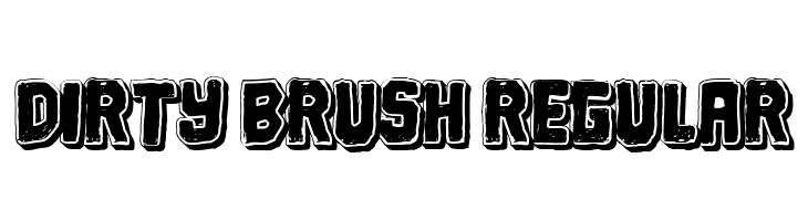 Dirty Brush Regular  免费字体下载