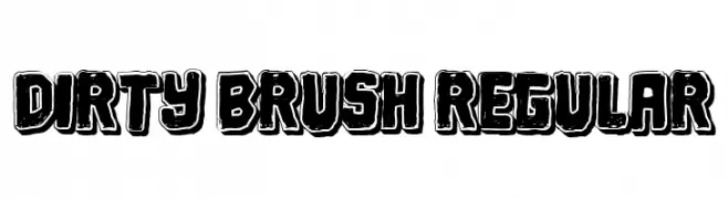 Dirty Brush Regular  免费字体下载
