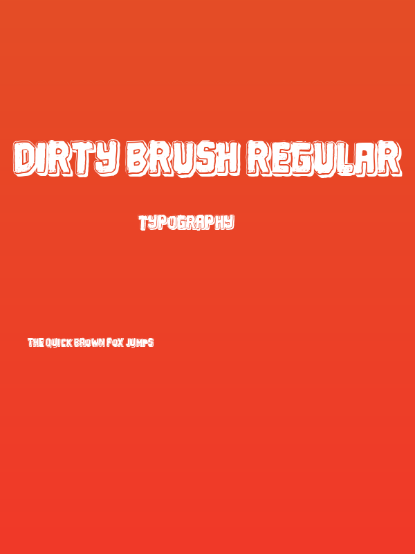 Dirty Brush Regular Poster
