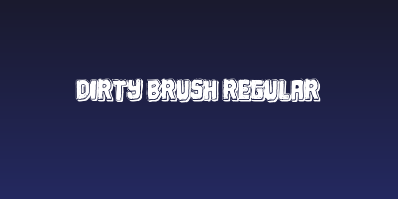 Dirty Brush Regular Social Header