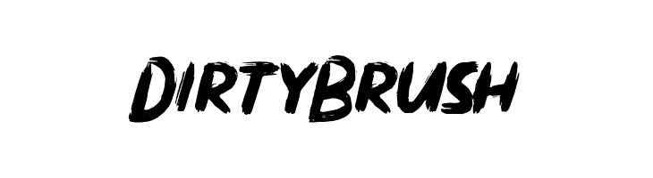 Dirty Brush  Frei Schriftart Herunterladen