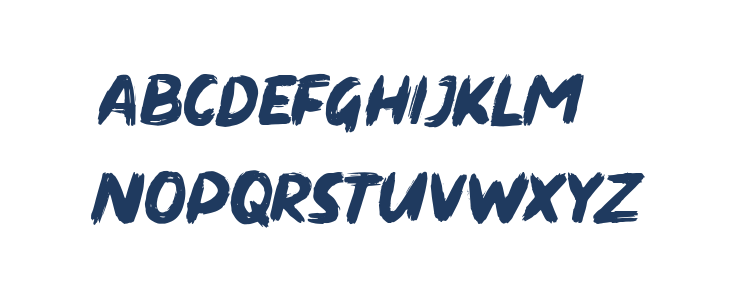 Dirty Brush Lowercase