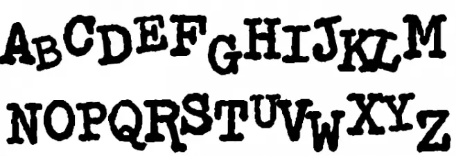 Dirty Classic Machine Schriftart Groß