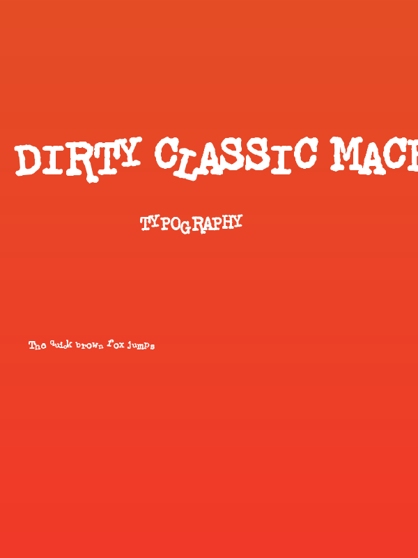 Dirty Classic Machine Poster