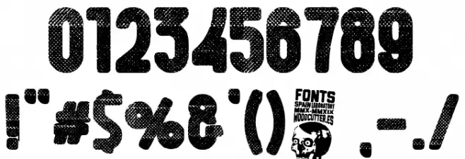 Dirty Deco Font OTHER CHARS