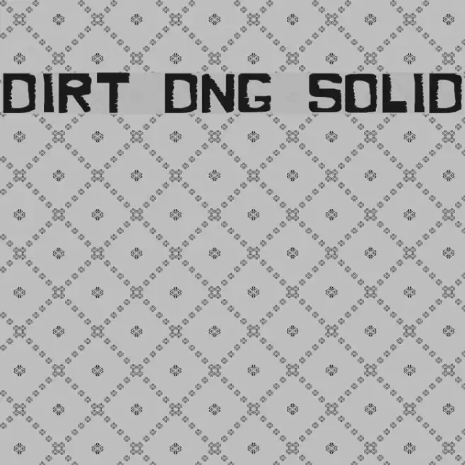 Dirty Dung Solid Font examples