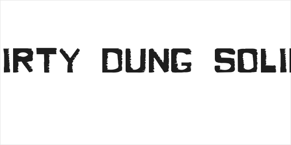 Dirty Dung Solid Logo