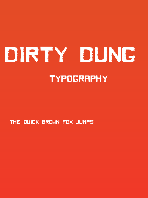 Dirty Dung Solid Poster
