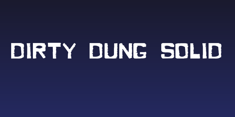 Dirty Dung Solid Social Header