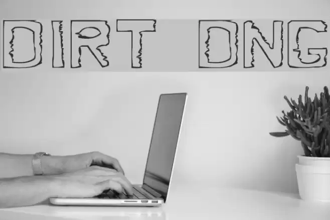 Dirty Dung Font examples