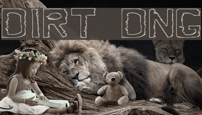Dirty Dung Font examples