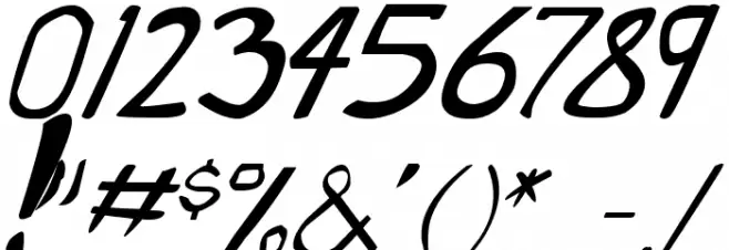 Dirty Duo Bold Italic フォント その他の文字