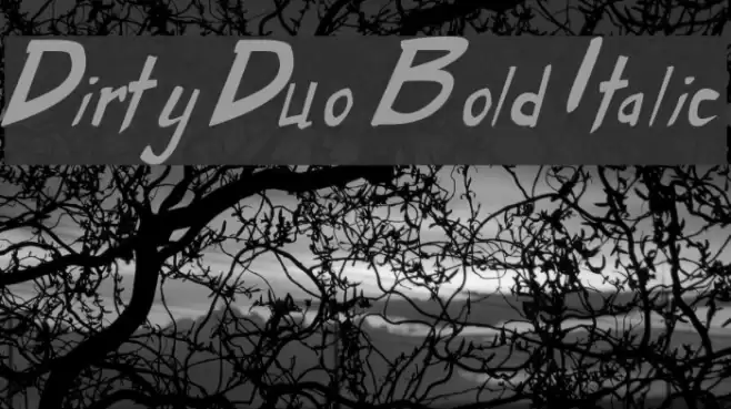 Dirty Duo Bold Italic フォント examples