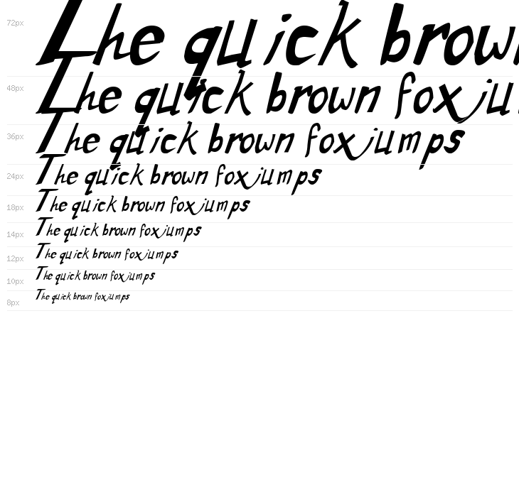 Dirty Duo Bold Italic Waterfall