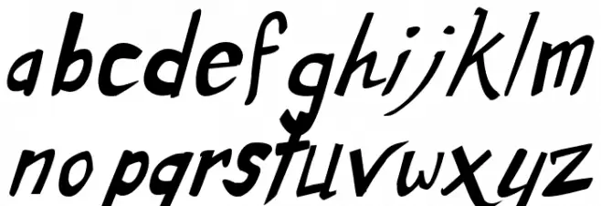 Dirty Duo Bold Italic フォント 小文字