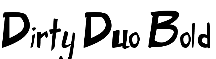 Dirty Duo Bold  Frei Schriftart Herunterladen