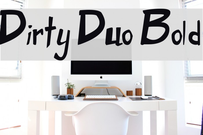 Dirty Duo Bold Font examples