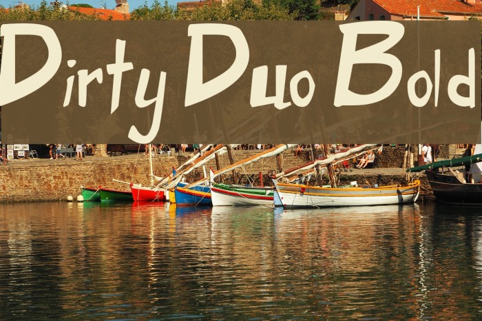 Dirty Duo Bold Font examples