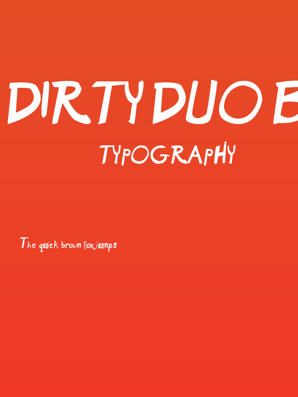 Dirty Duo Bold Poster
