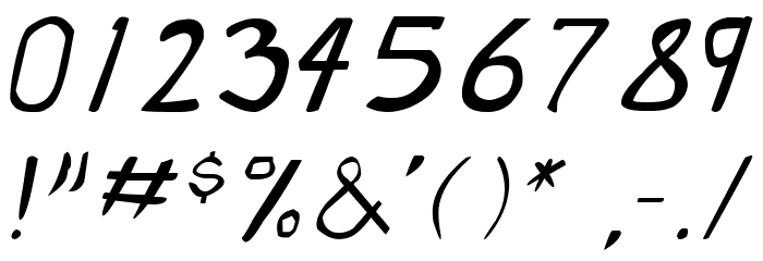 Dirty Duo Italic フォント その他の文字
