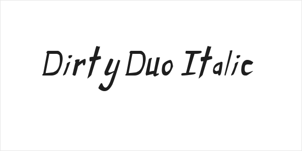 Dirty Duo Italic Logo
