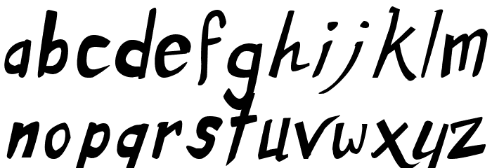Dirty Duo Italic フォント 小文字