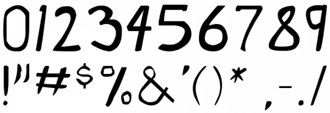 Dirty Duo Font OTHER CHARS