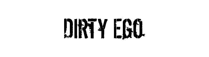 Dirty Ego 字体