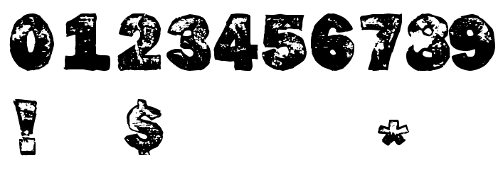 Dirty Fox Font OTHER CHARS
